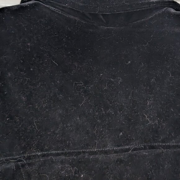 Lew Magram Vintage 90s Black Stretch Velvet Biker Vest Size S - Picture 6 of 8